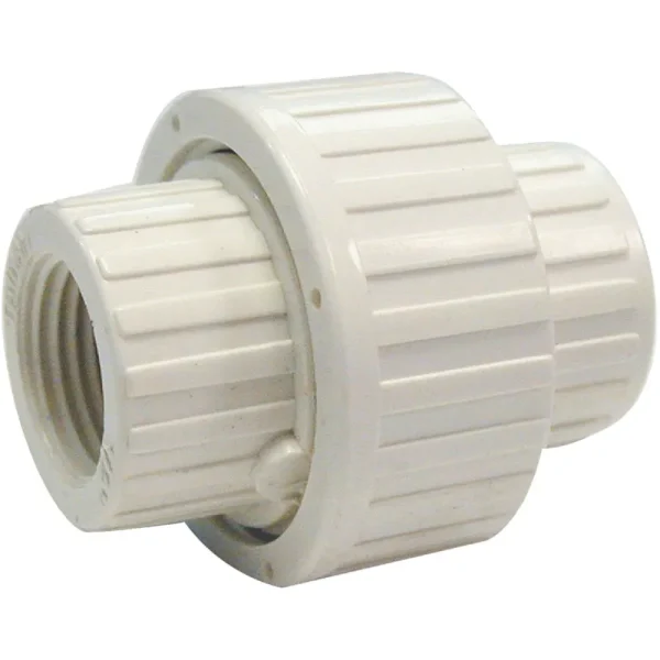 B&K 1-1/2 In. FIP Schedule 80 PVC White Union