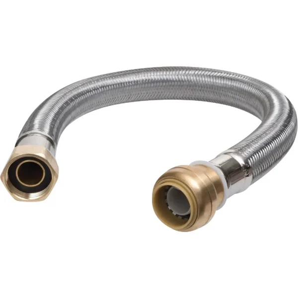 SharkBite 3/4″ BV x 3/4 ” FIP x 18″ L Flex Water Heater Connector