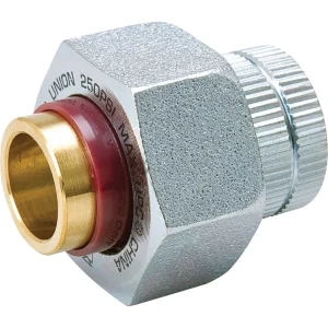 ProLine Galvanized Dielectric Union, 1/2 In. FIP x 1/2 In. Copper Sweat