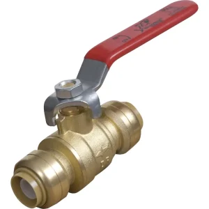 SharkBite 1″ Brass Push-Fit Ball Valve