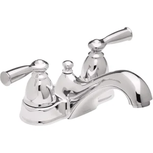 Moen Banbury Chrome Two Handle Low Arc Bathroom Faucet