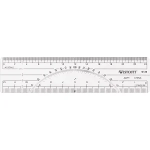 Westcott® Model W-39 Protractor/Scale Ruler