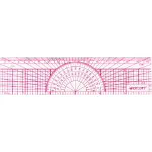 Westcott® Model W-8 6˝L Engineer’s Protractor Ruler