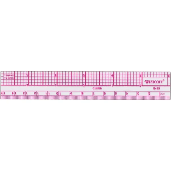 Westcott® Transparent Ruler