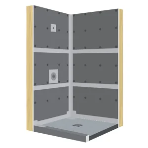 Ardex TLT Shower Bases | 32″ x 60″ Center Drain Base