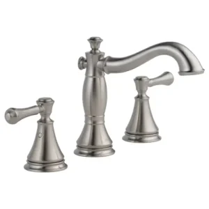 Delta Cassidy Stainless Two Handle Widespread Bathroom Faucet