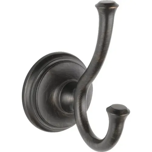Delta Cassidy Venetian Bronze Double Robe Hook