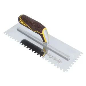 QEP Xtreme Cork Handle Square-Notch Trowels | 1/4″ x 1/4″ x 1/4″ Square Notch