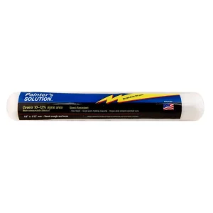 Midwest Rake 18″ Painters Solution Roller Cover, 3/8″ Nap. w End Caps