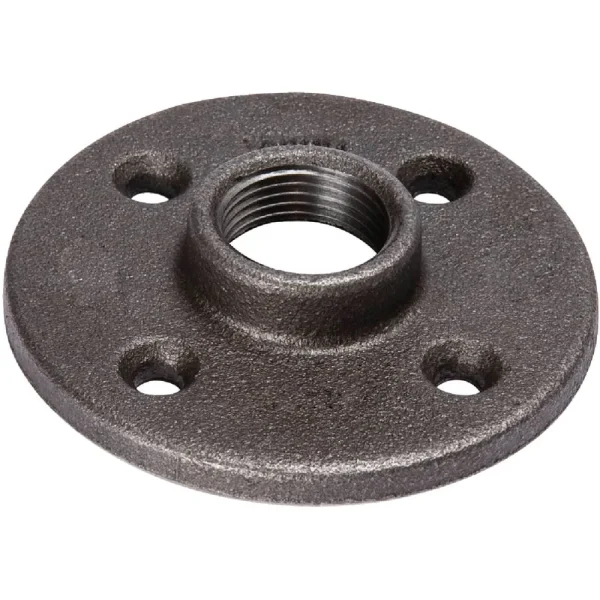 Southland Black Iron Floor Flange, 2 In. x 5-1/8 In