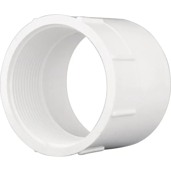 Charlotte Pipe Schedule 40 DWV PVC Adapter, 6 In. Hub x 6 In. FPT