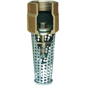 Simmons 1-1/4 In. Silicon Bronze Foot Valve, Lead-free
