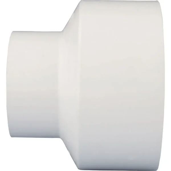 Charlotte Pipe Schedule 40 DWV Reducing PVC Coupling, 6 In. Hub x 4 In. Hub