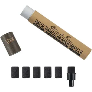 Rite in the Rain Precision Twist Pencil Eraser Refill, Pack of 6
