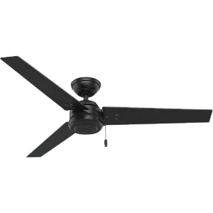 Hunter Cassius Matte Black Ceiling Fan, 52 in