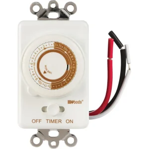 Woods In Wall 24 Hour Mechanical Timer