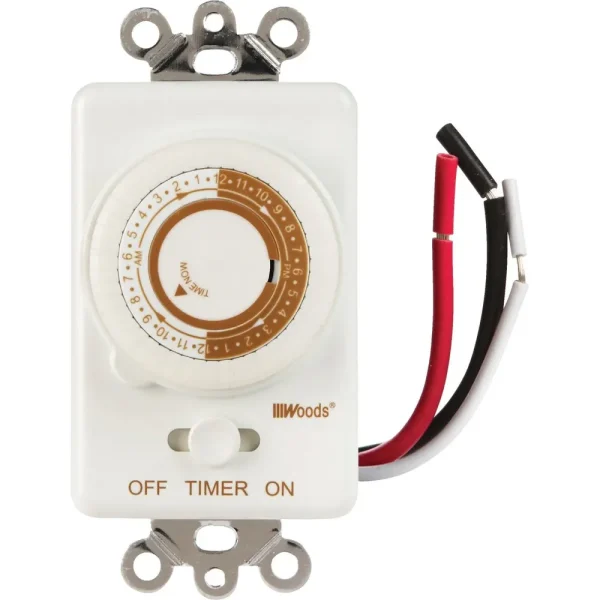 Woods In Wall 24 Hour Mechanical Timer