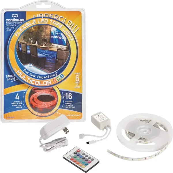 Continu-Us Underglow Plug-In LED Under Cabinet Light Tape