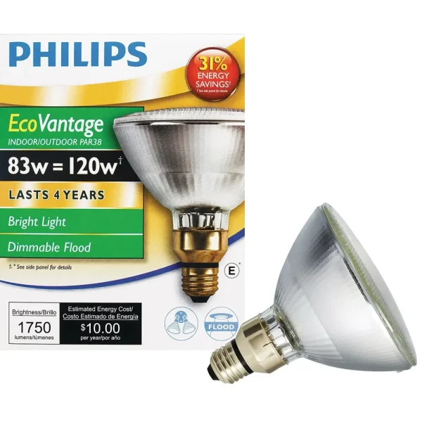 Philips Ecovantage PAR38 Halogen Floodlight Light Bulb