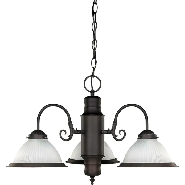 Home Impressions Halophane 3-Bulb Chandelier