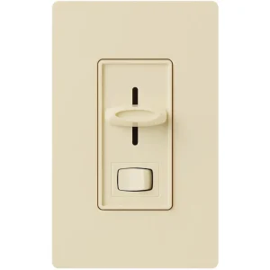 Lutron Skylark Incandescent/Halogen/LED/CFL Ivory Slide Dimmer Switch