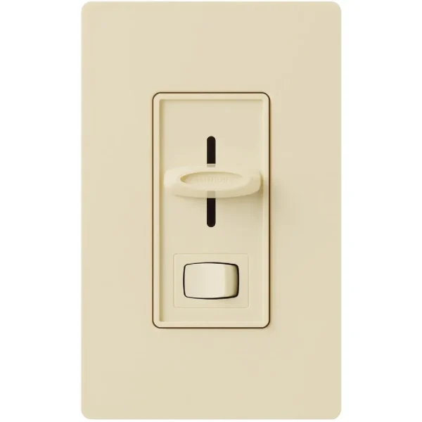 Lutron Skylark Incandescent/Halogen/LED/CFL Ivory Slide Dimmer Switch