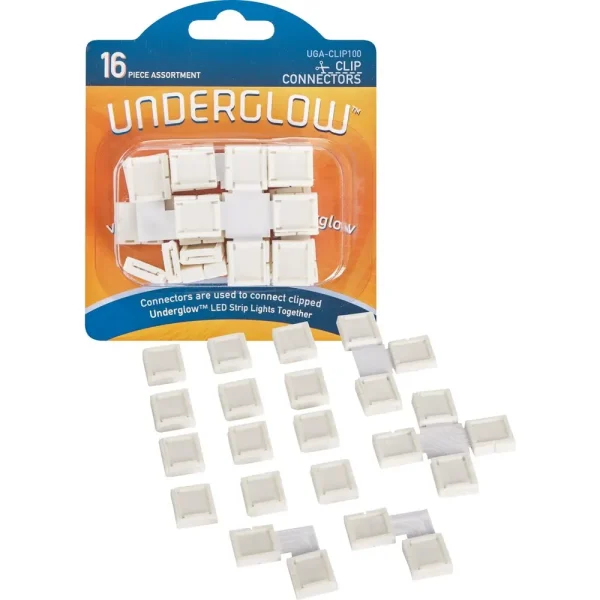 Continu-Us Underglow Clip Connector LED Under Cabinet Light Accessory