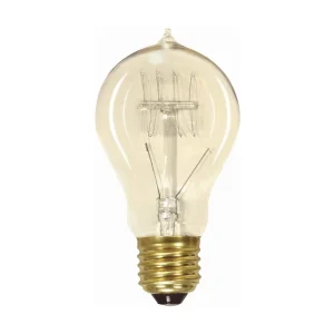 Satco 40 Watt A19 Incandescent Vintage Edison Style Light Bulb