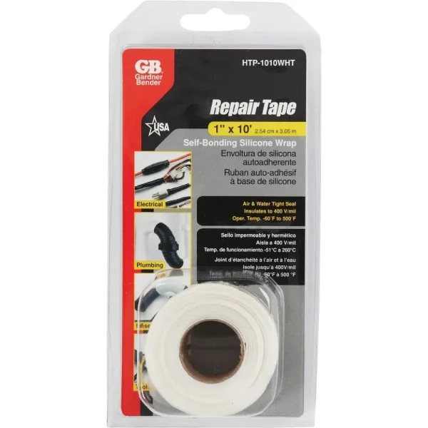 Gardner Bender White Self-Sealing Tape, 1 In. x 10 Ft