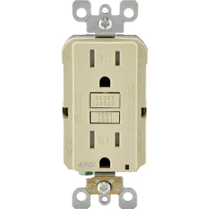 Leviton SmartLockPro Ivory Arc Fault Duplex Outlet