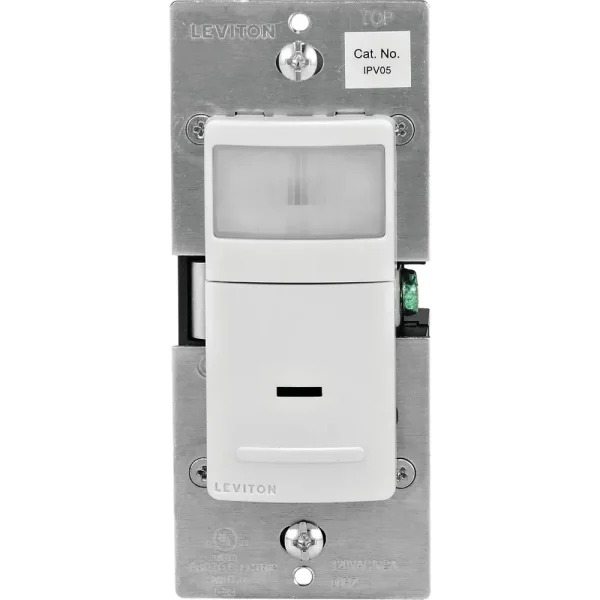 Leviton Decora White Single Pole or 3-Way Motion Sensor In-Wall Switch