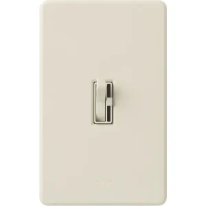 Lutron Toggler Incandescent/Halogen/LED/CFL Almond Toggle Dimmer Switch