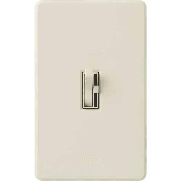Lutron Toggler Incandescent/Halogen/LED/CFL Almond Toggle Dimmer Switch