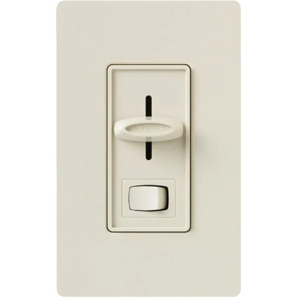Lutron Skylark Incandescent/Halogen/LED/CFL Almond Slide Dimmer Switch