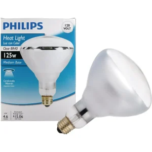 Philips 125 Watt BR40 Incandescent Heat Light Bulb