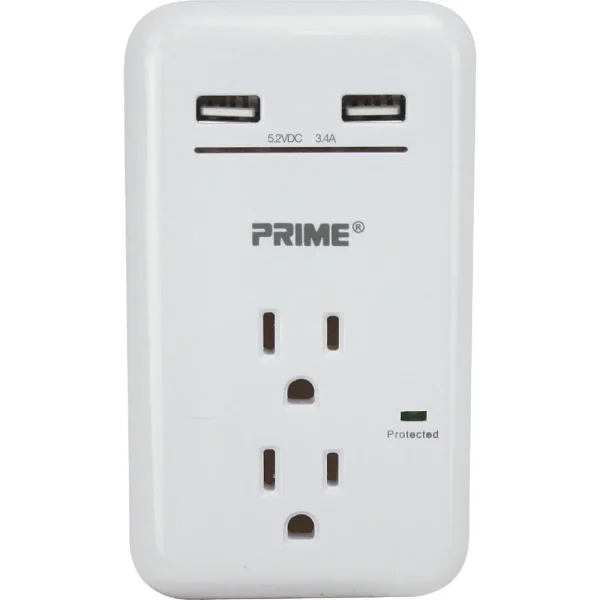 Prime Wire & Cable 2-Outlet USB Charger