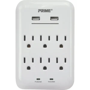 Prime Wire & Cable 6-Outlet USB Charger