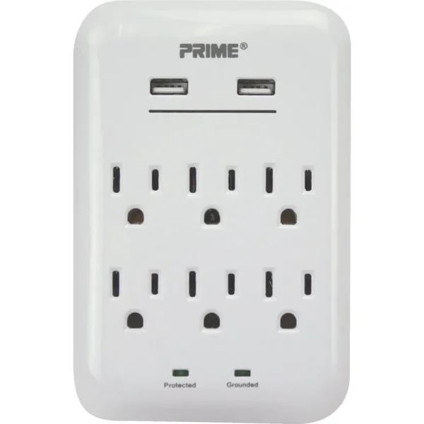 Prime Wire & Cable 6-Outlet USB Charger