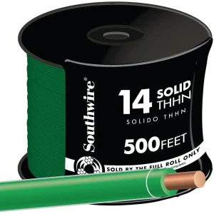 Southwire 500 ft. 14 AWG Green Solid THHN Wire