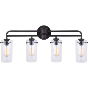 Home Impressions Albany Oil Rubbed Bronze 4 Bulb Bath Light Bar, 31.25 in