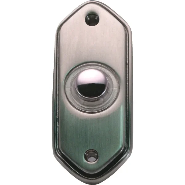 IQ America Pewter Lighted Doorbell Button