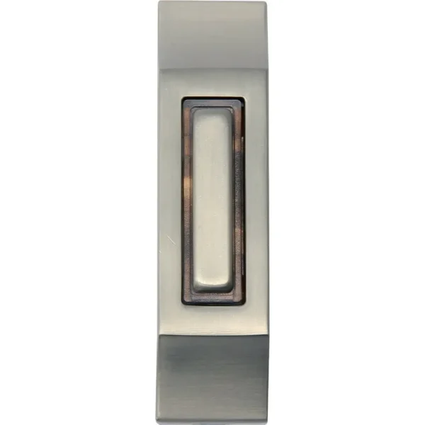 IQ America Rectangular Satin Nickel Lighted Doorbell Button