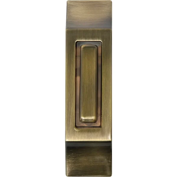 IQ America AntIque Brass Lighted Doorbell Button