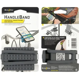 Nite Ize Handleband Bicycle Handlebar Phone Holder, Charcoal