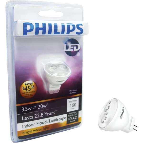 Philips MR11 Bi-Pin LED Floodlight Light Bulb