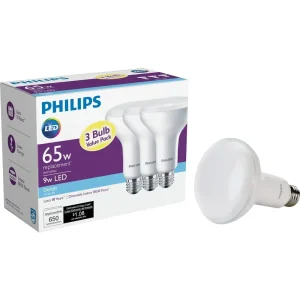 Philips BR30 LED Medium Daylight Floodlight Light Bulb, 3-Pack