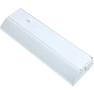 Good Earth Lighting Direct Wire White LED Under Cabinet Light Bar, 12 in