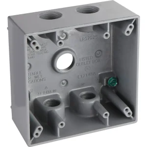 Do it Best Gray 5-Outlet Weatherproof Outdoor Outlet Box