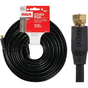 RCA 100 ft. Black Digital RG6 Coaxial Cable