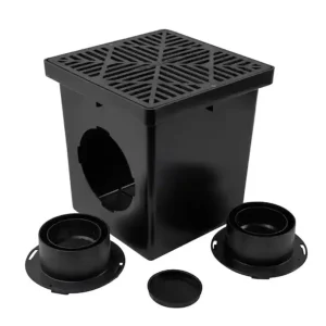 NDS 12″ CATCH BASIN KIT (BLACK GRATE)